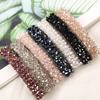 Elegant Crystal Rectangle Hair Clip Golden Metal Barrette Hairpin Hair Accessories