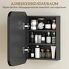 Bathroom Mirror Cabinet Bathroom Cabinet With Mirror Adjustable Shelf 40 2 X 10 2 X 50 9 Cm Black