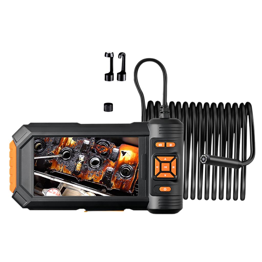 5in IPS Screen Double Lens Industrial Endoscope 1080P Bore Scope Snake Camera Sewer Pipe Drain Inspection Camera 2600mAh