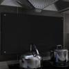 Day and Night - Day and Night Kitchen Splash Protection Black Tempered Glass 90x50 Cm
