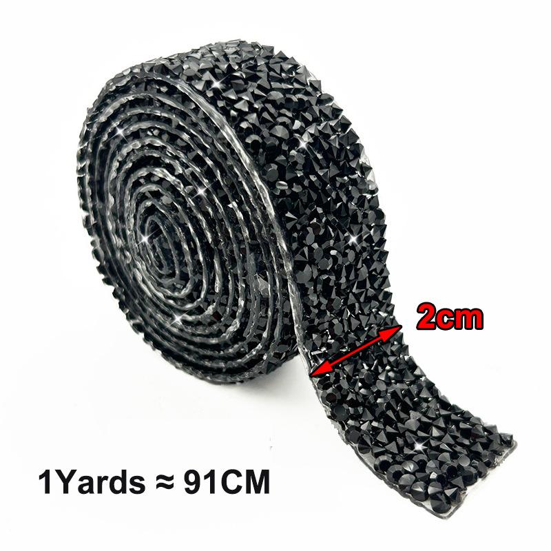 Selbstklebender Kristall Strass Aufkleber Diamantband DIY Aufkleber Strasssteine für Kunsthandwerk DIY Auto Handy Kleid Schuhe Deko