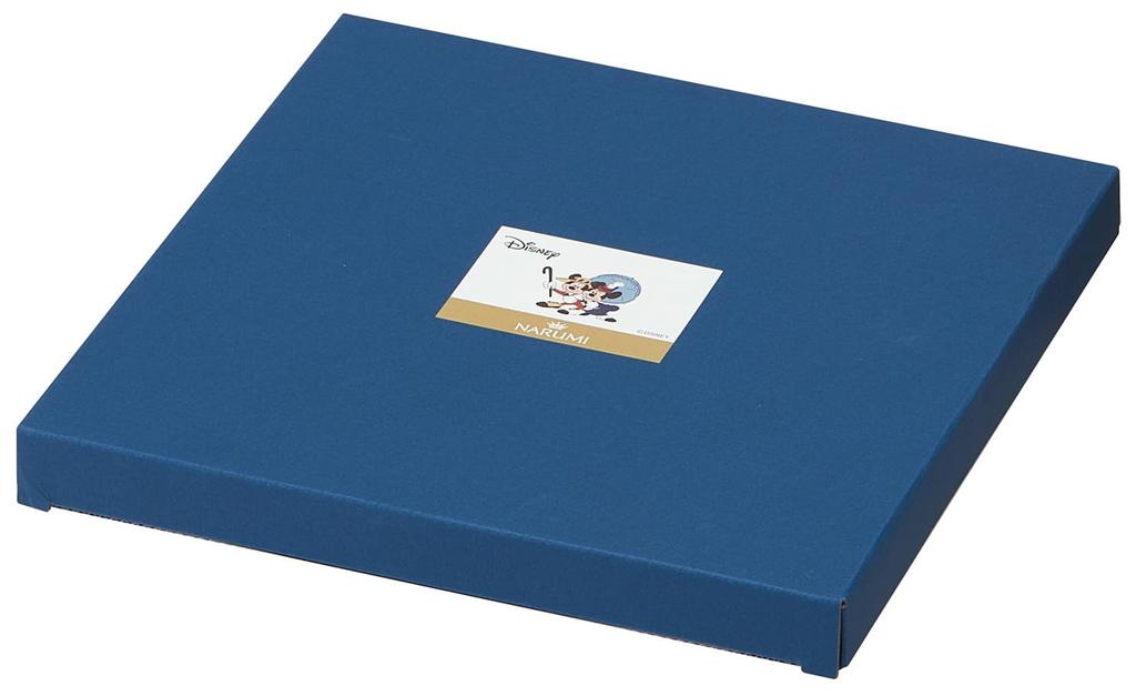 Skater Plate, 23cm, Dishwasher Safe, Narumi Bone China, Made in Japan, Disney Mickey & Minnie, CBPL23-A