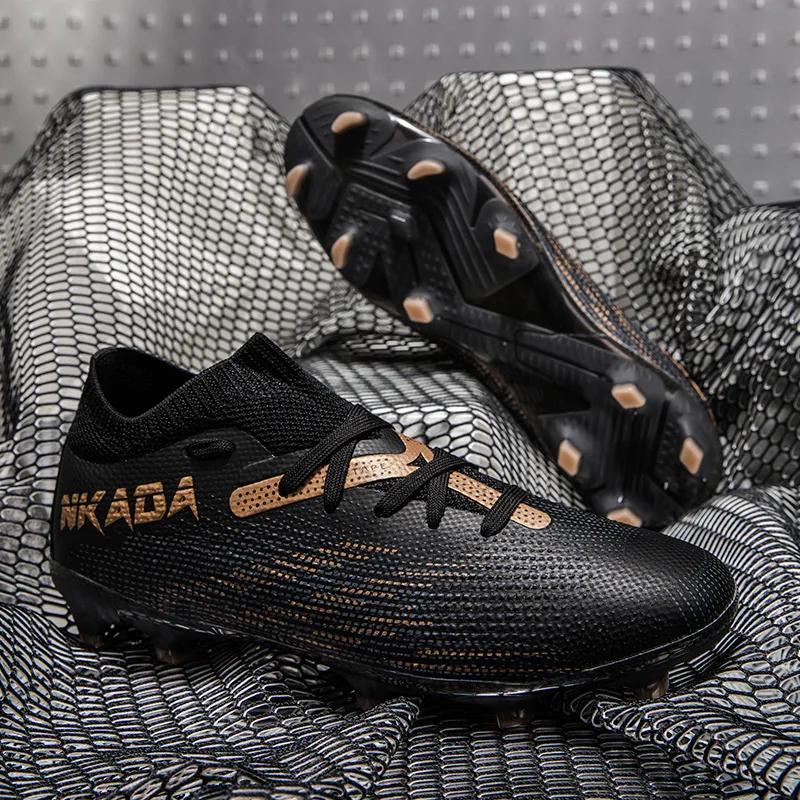 Męskie buty piłkarskie Buty do piłki nożnej halowej Treningowe korki na trawę na zewnątrz Wysokiej jakości sneakersy Długie korki Buty piłkarskie