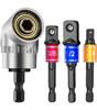 Adaptador de soquete de ângulo de 105 graus de grau de impacto, ferramenta manual, conjunto de extensão de driver, suporte de chave de fenda, fixação de porca de broca