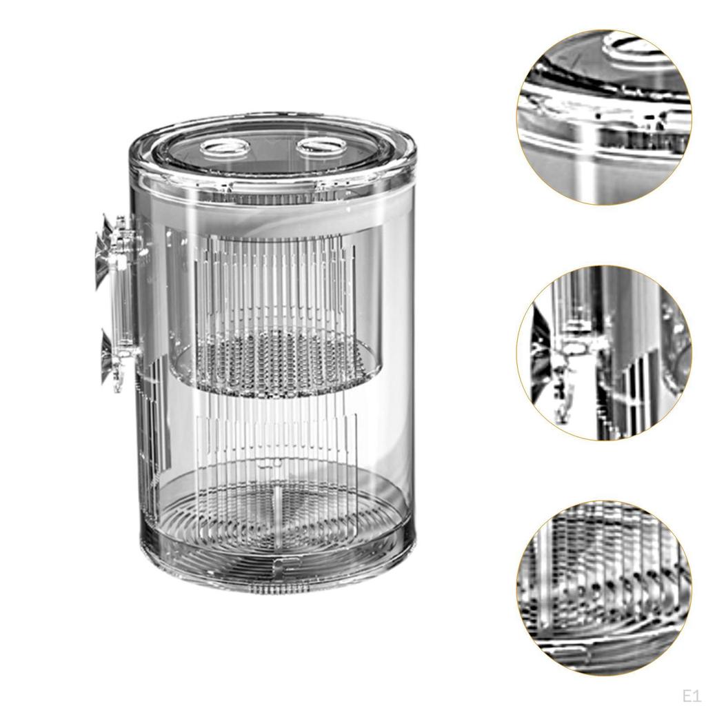 Aquarium Züchter Box Fisch Zucht Aquatische Haustier Fall mit Saugnäpfen Einfache Fütterung Brüterei