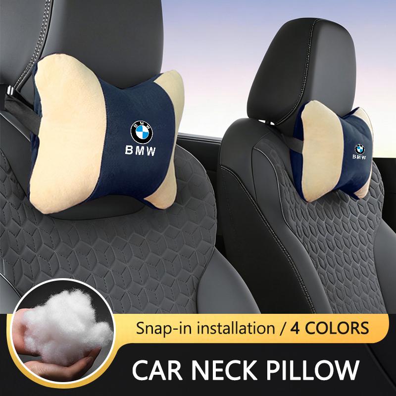 Car Leather Headrest Neck Head Support Pillow Cushion Accessories For BMW X1 X3 X5 X6 X7 1 3 5 6 7 Series G11 G02 F48 Keychain