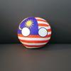 20/10cm Malaysia Plüschtier Countryball Stoffpuppe Anhänger Heimdekoration
