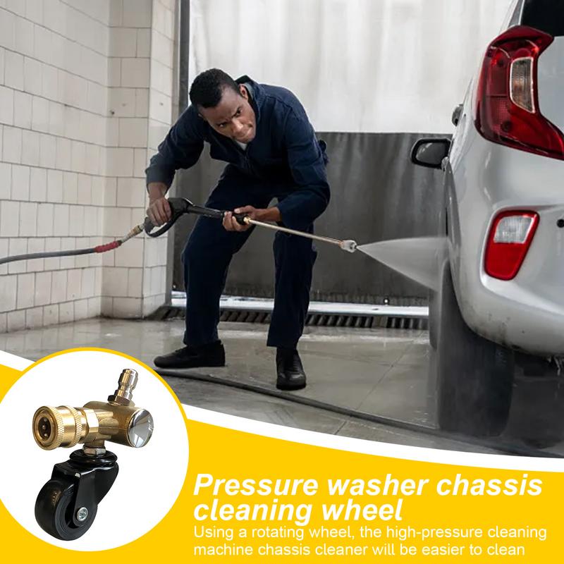 Pressure Washer Swivel Wheel Adapter Chassis Washer Swivel Wheel High Pressure Washer Pressure Washer Attachment For Pressure