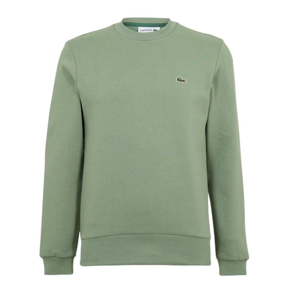 Lacoste Mens Embroidered Logo Fleece Crew Neck Sweatshirt