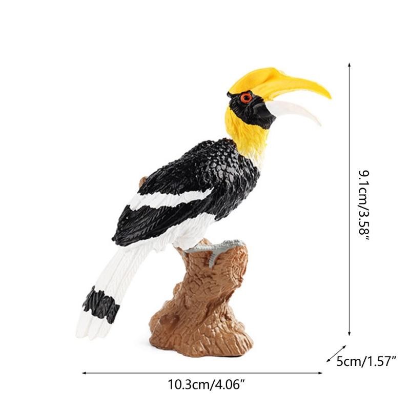 Realistic Toucan Figure Observation Display Static Model Statue Bird Figurine Playhouses Layout Kids Basket Stuffings