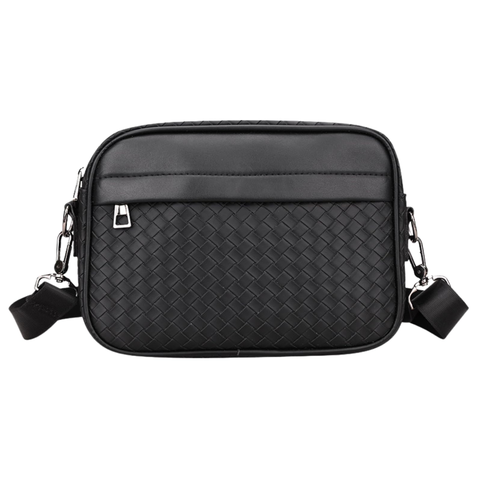 

ideamall Men s Waterproof Shoulder Bag, Pochette, Travel Bag (Black)