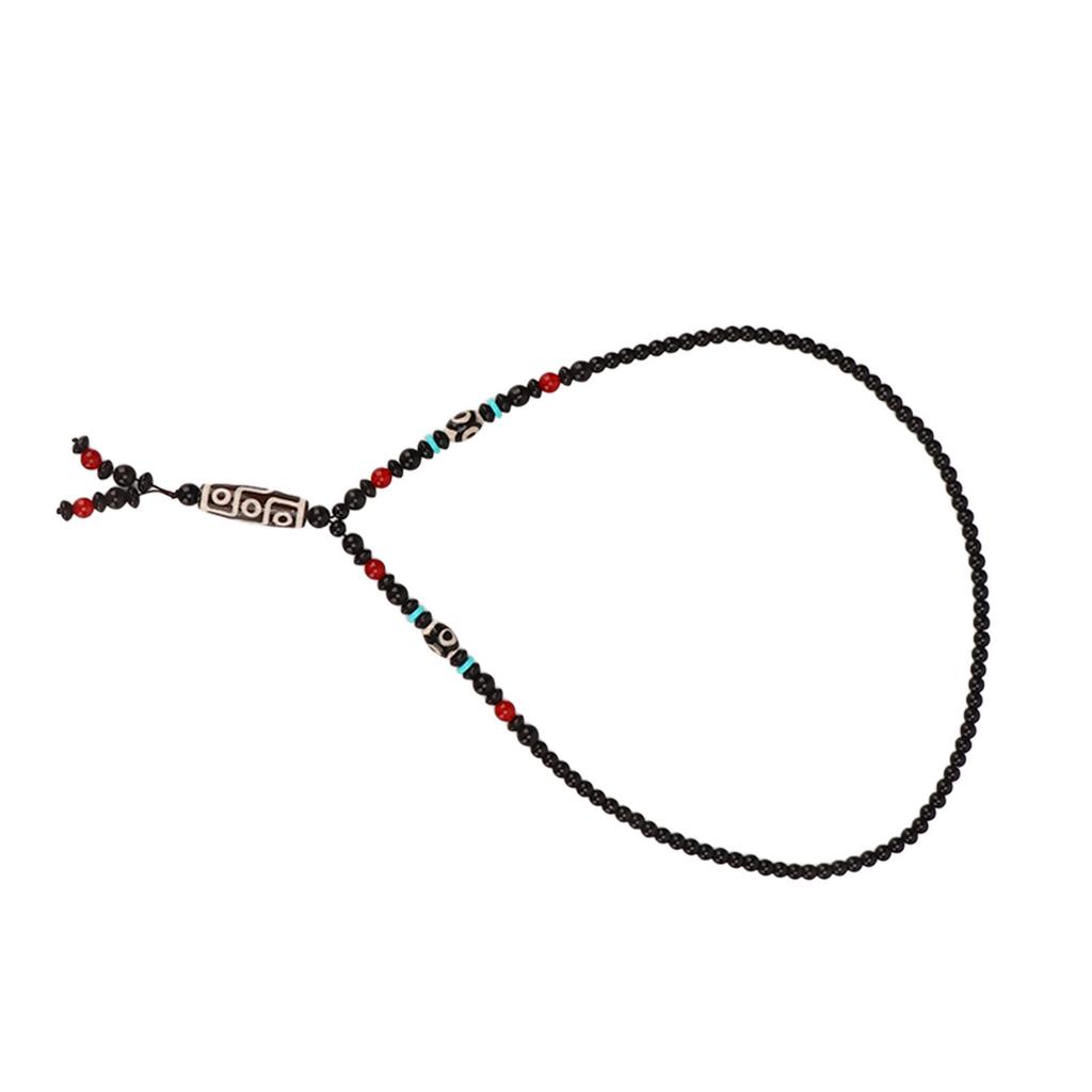 Dzi Eyes Beads Necklace Good Fortune Elegant Design Natural Colors China Tibetan Necklace for Women Men