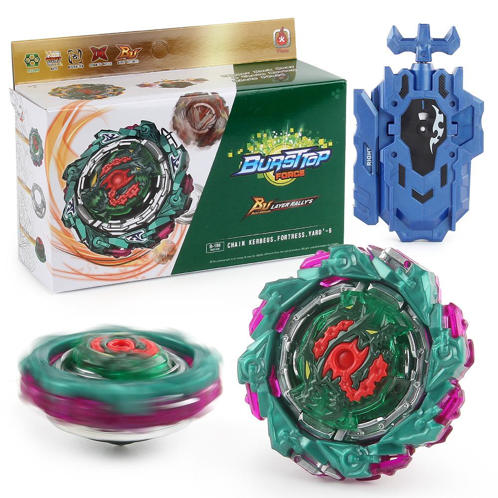 B198 Signature King Green Hero Alloy Battle Gyro Fire Brand Burst Toy 1762g Set