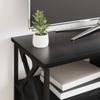 TV Stand with Drawers Black Oak Effect 90 x 33 x 45 cm
