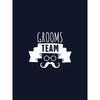 European Size Grooms Team Text Pattern Men's T-shirt, Casual Male Clothing For Summer Outdoor