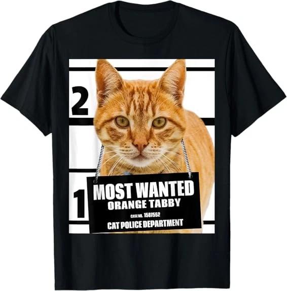 Most Wanted Orange Tabby Cat Design Best Tee T-Shirt XXL