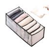 Mesh Underwear and Sock Storage Box with Dividers and Handle for Drawers and Wardrobes