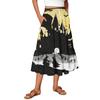 Women's Floral Print Skirt with Elastic Waist and Drawstring Casual Vacation