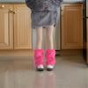 Winter Fuzzy Leg Warmers for Women Soft Stylish Plush Boot Toppers Covers In Bright Solid Color Furry Leg Sleeve Socks