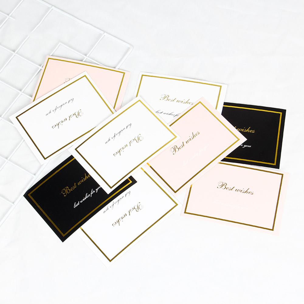 Buy 20pcs Mini Gold Embossed Thank you Card 9*13cm Happy Birthday