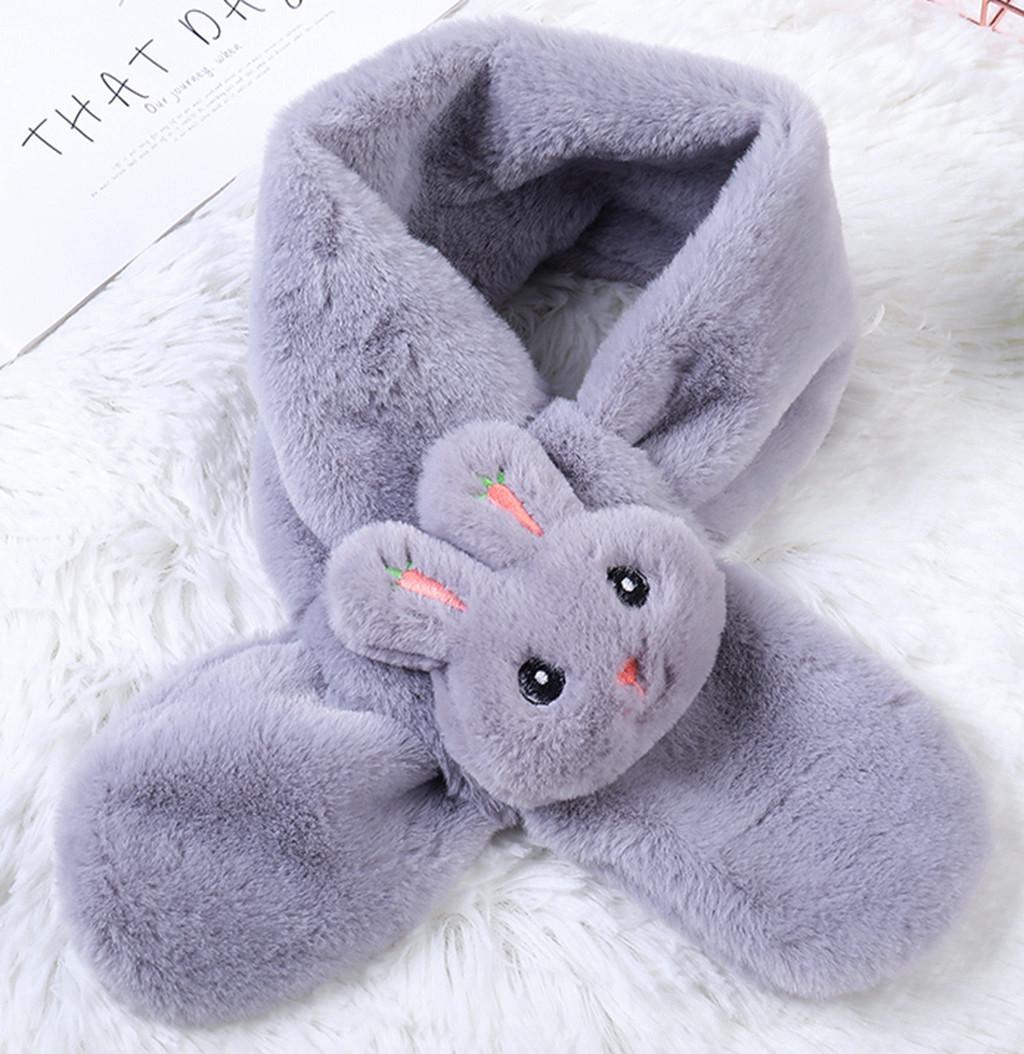 

[MDX] Детские теплые шали для мальчиков и девочек, шарфы, утепленный зимний шарф с воротником серый