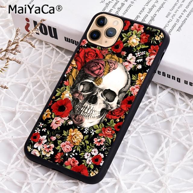 MaiYaCa DIAMOND SKULL Phone Case For iPhone 17 Air 16 pro max 15 14 plus 12 13 plus Shell Cover coque