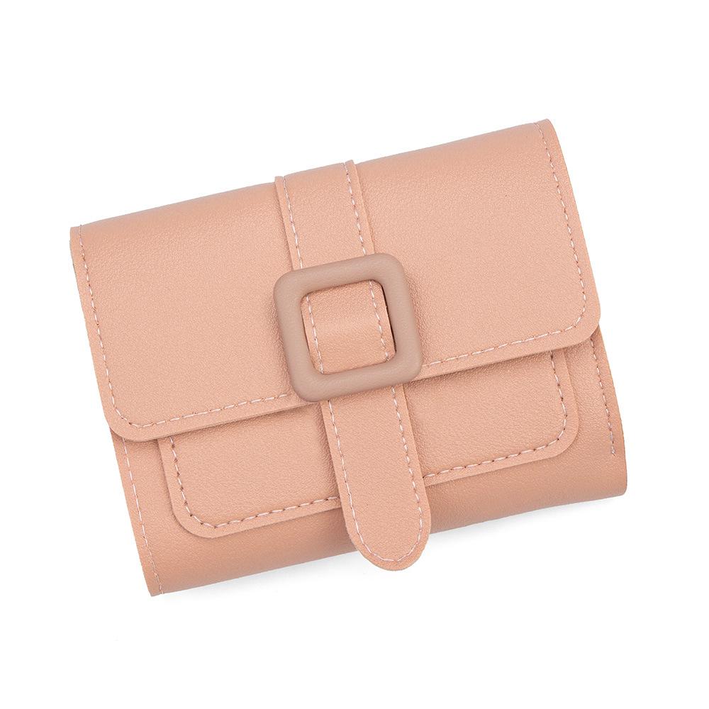 Elegant Women's Short Wallet Coin Purse with Multiple Card Slots