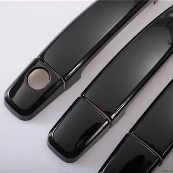 For CHEVROLET Holden Captiva Cadillac BLS 2004-2011 Glossy Black Chrome Car Door Handle Cover Trim Stickers Styling Accessories