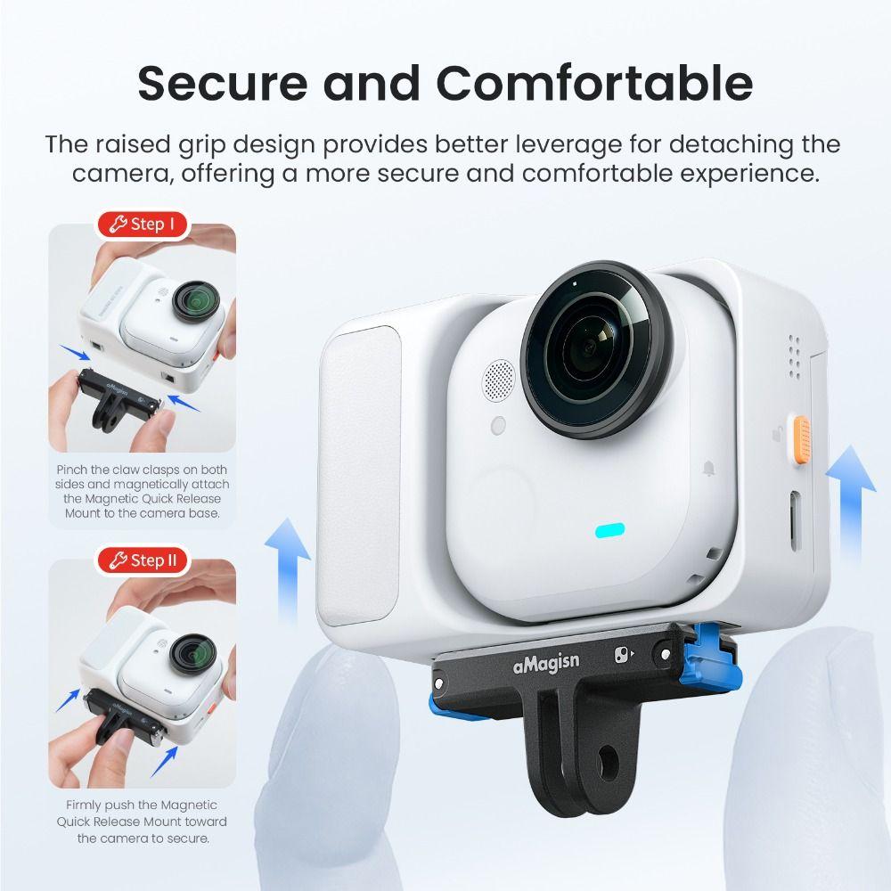 Adaptor de bază cu montare magnetică durabilă pentru accesorii cameră de acțiune Insta360 Go Ultra