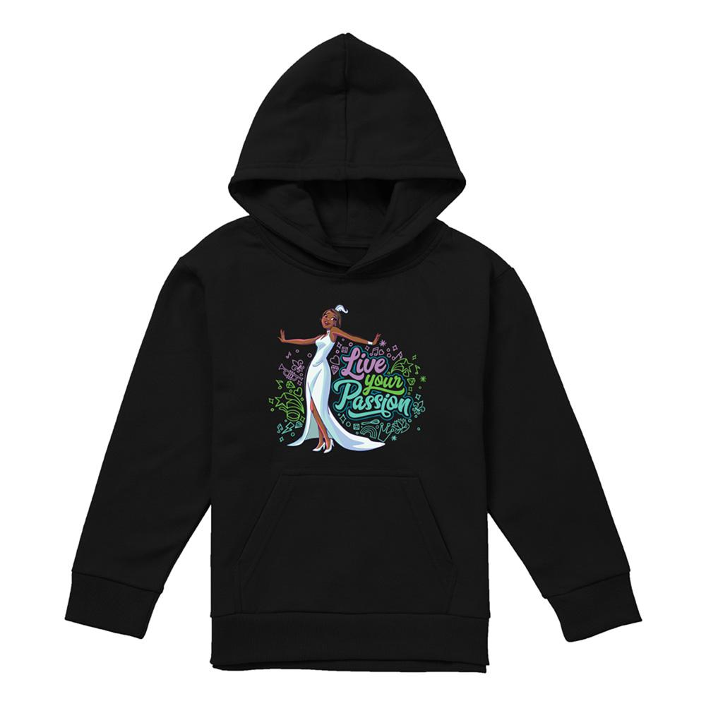 The Princess and the Frog Childrens/Kids Live Your Passion Tiana Heather Hoodie