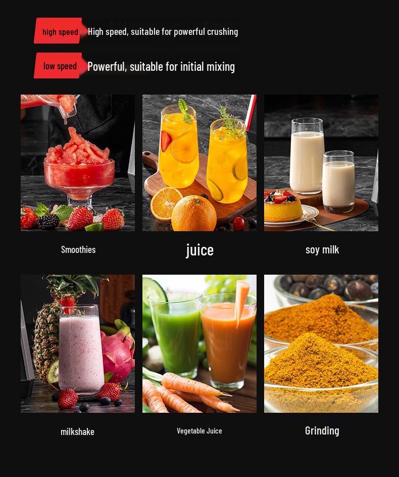 High-Speed Glass Blender Juicer & Multifunctional Food Processor for Baby Food Grinding