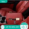 BACO1 New Luxury Leather Car Center Console Protector Cover Storage Pocket For E39 E46 E36 E53 E90 E60 E61 E93 E87 X1 X3 X5 X