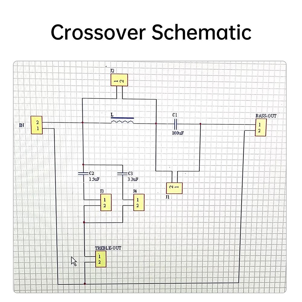 100Hz-10KHz 400W 2 Way Crossover Filters Module HiFi Speaker Modification Upgrade Board Full Range Treble Bass Electronic Kit