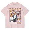 230 g/m² 100% Baumwolle Kettensägenmann V1 Power Print Unisex Schweres Baumwoll-T-Shirt