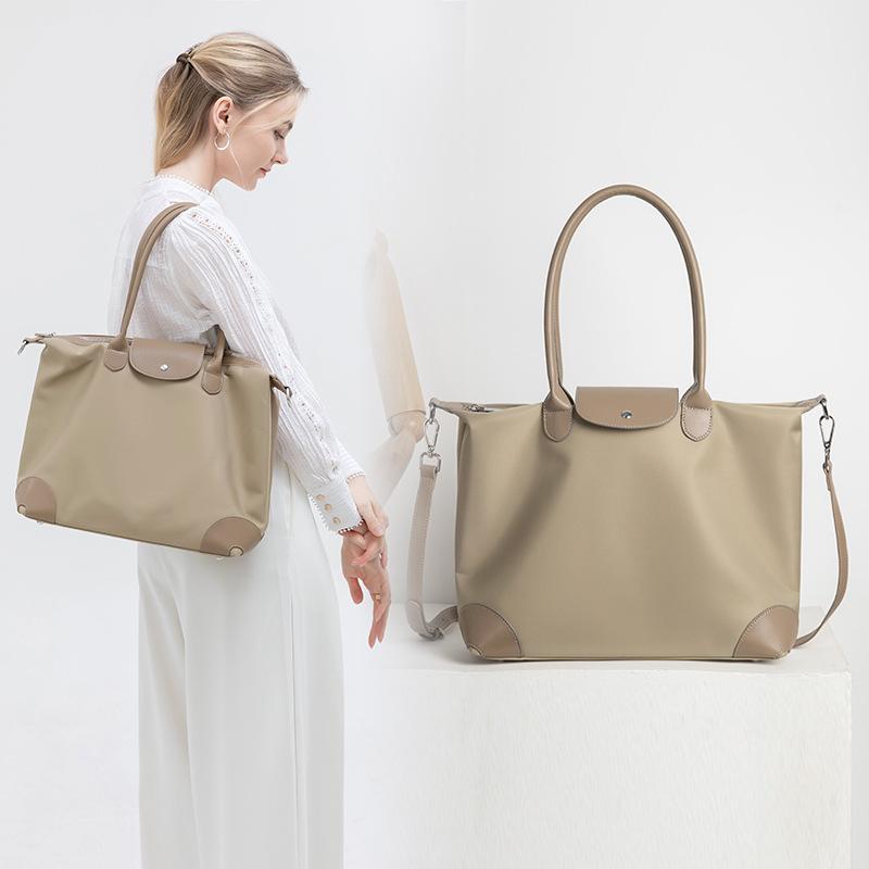 Large Capacity New Tote Bag Oxford Cloth Shoulder Bag Contrasting Color Handbag for Class Commuting Mommy Bag Shopping Bag