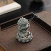 Four Not Small Buddha Incense Insert Tea Pets Household Zen Desktop Chinese Blue Sand Stone Ornament Living Room Indoor Seat