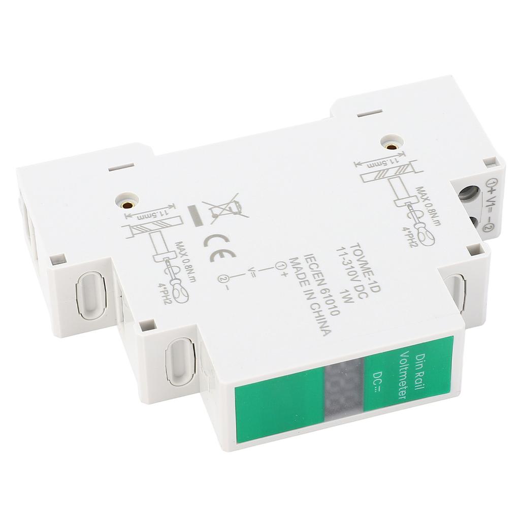 DC Voltage Meter LED Digital Display Switching Output DIN Rail Mount Voltmeter Electrical