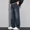 New Men's Casual Pants Spring and Autumn Loose Straight Trendy Tooling Wide-leg Trousers Men's Autumn