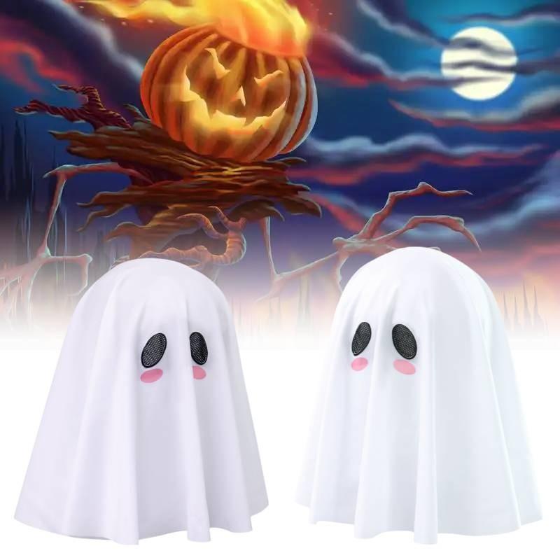 Adult White Ghost Costume Headpiece Anime Character Role Play Cosplay Halloween