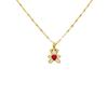 Red Heart Bear Necklace Female High-End Simple Personalized Collarbone Chain