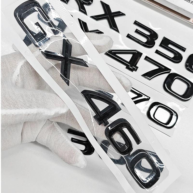 3D ABS Logo For Lexus GX470 LX570 LX600 RX350 RX300 Emblem Number Letters Sticker Car Trunk Badge Adhesive Decal AccessoriesDX7