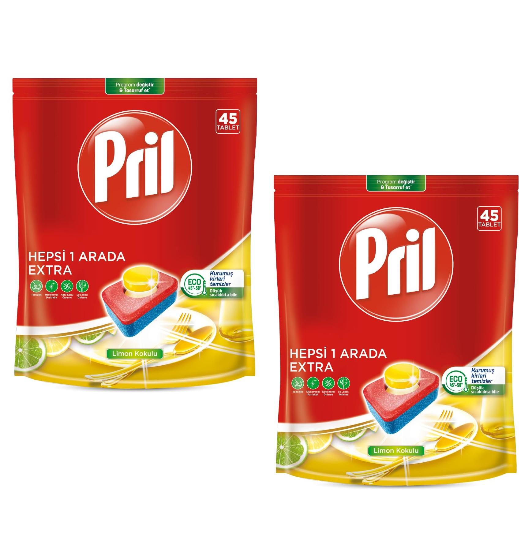 

Таблетка моющего средства для посудомоечной машины Pril 45 (2 упаковки)