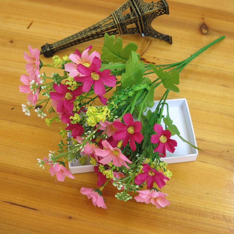 Stunning 28-head Artificial Chrysanthemum Daisy Bouquet For Weddings And Events