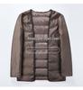 Men's Winter Woolen Overcoat with Detachable Down Liner, Double-Faced Wool, Regular Lapel for Middle-Aged Men.