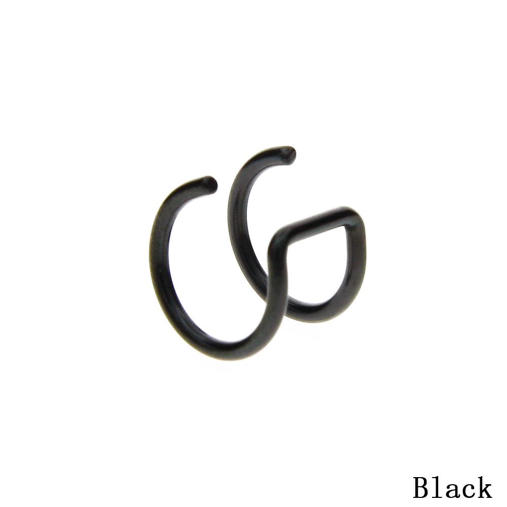 

1 пара Модные женские клипсы-серьги Зажим для хряща уха Клипса-кафф Обертывание Без пирсинга Разноцветные