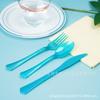 Party Birthday Spot Disposable Knives, Forks And Spoons Plastic Tableware Festive Party Dovetail Knives, Forks And Spoons Foreign Trade