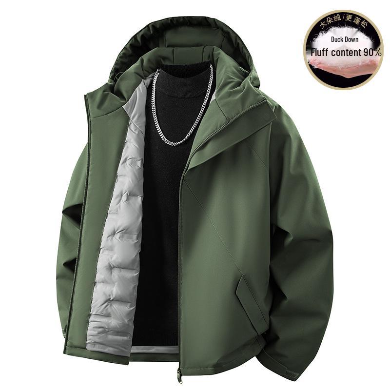 High-Quality Winter Hooded Ski Jacket - Trendy, Cold-Resistant, Versatile for Outdoor Mountaineering