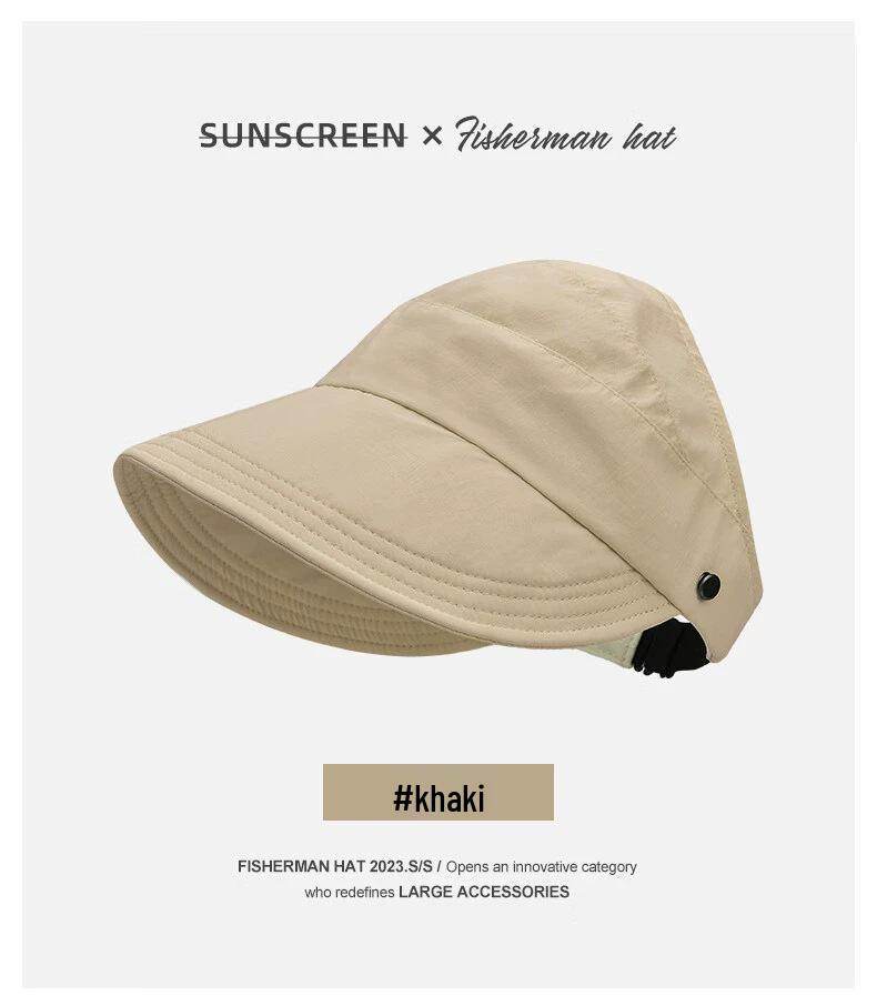 

Zhao Lusi 2025 Women s Color Block Bucket Hat - Slimming UV Protection Sun Hat for Spring and Autumn One Size