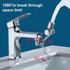 Metal 1080° Rotation Faucet Extender with Filter Tap Aerator Universal 2 Modes Splash Basin Swivel Robotic Arm Faucets Extender