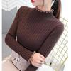 Maglioni Autunno Inverno Ispessiti a Mezza Scollatura Donna Slim Lavorati a Maglia Maglie di Base Donna Taglie Grandi Maglioni Casual